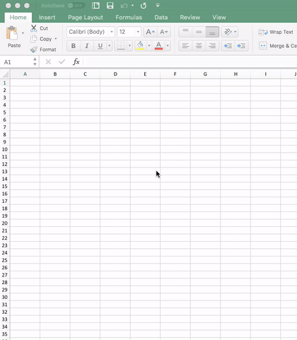 excel for mac insert new line